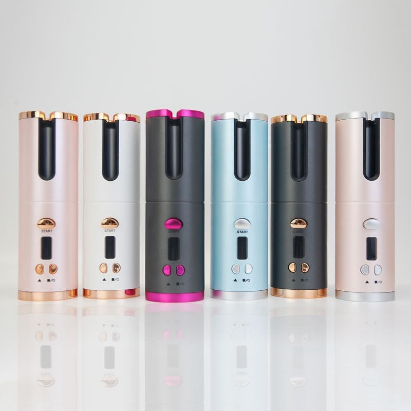 Rechargeable Wireless Hair Curling Iron
