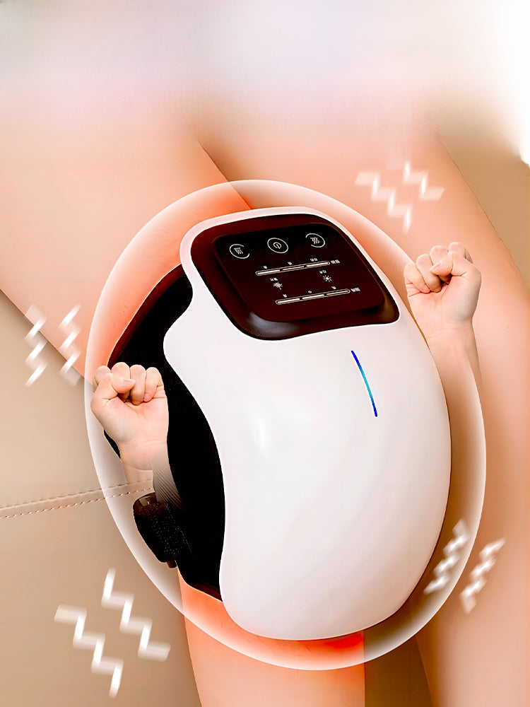 Knee joint physiotherapy massage device