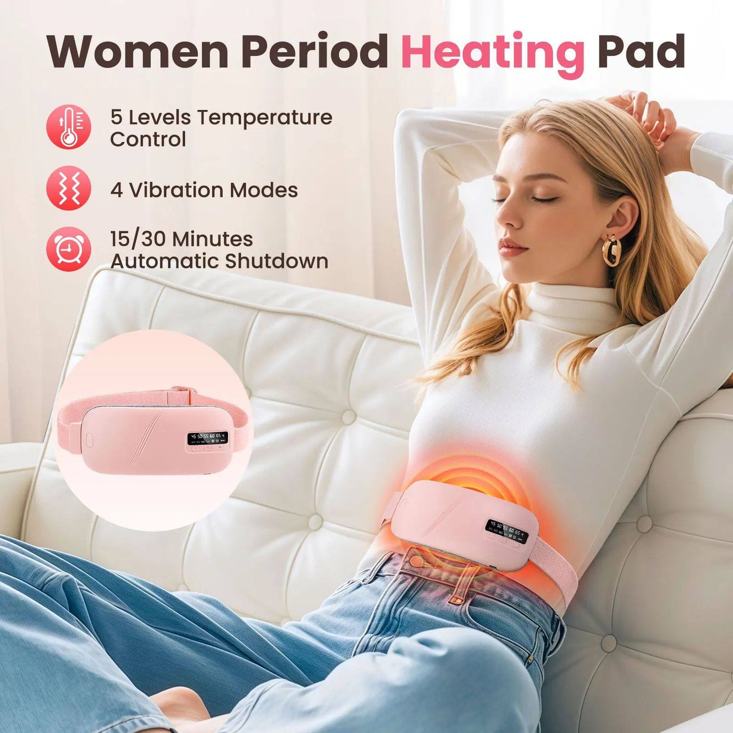 Electric heating massage belt