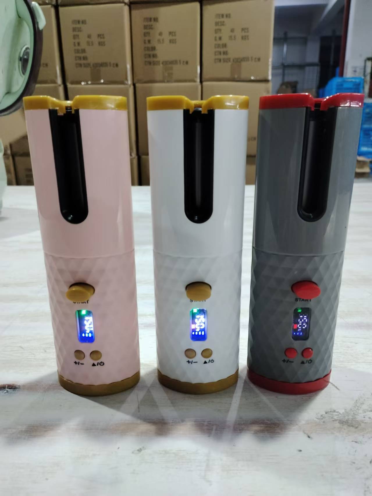 Rechargeable Wireless Hair Curling Iron