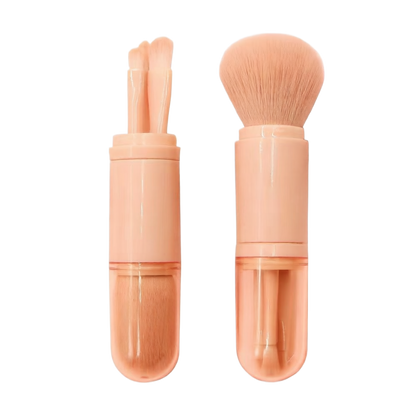 Portable 4-in-1 Telescopic Makeup Brush Set