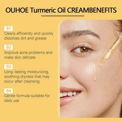 Facial cleansing turmeric oil
