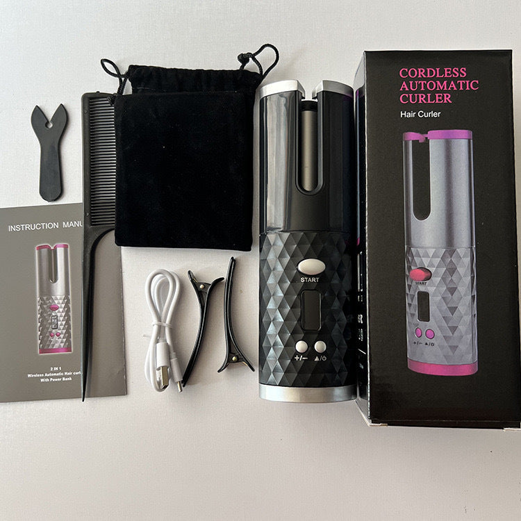 Rechargeable Wireless Hair Curling Iron