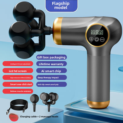 Electric Muscle Massage Gun with Multiple Attachments