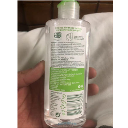Gentle, mild and soothing makeup remover water