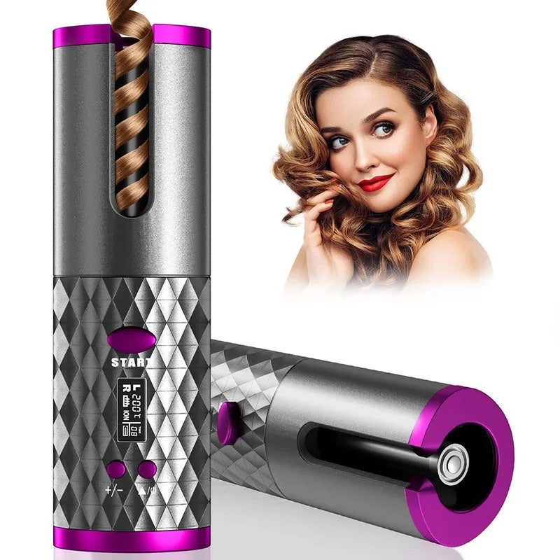 Rechargeable Wireless Hair Curling Iron