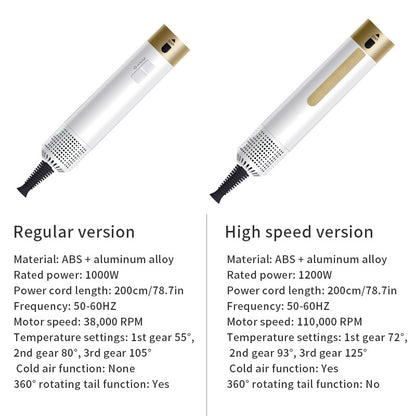 High-speed 6 in 1 hot air comb electric multifunctional curl straight dual-purpose hairstyle fluffy hair comb