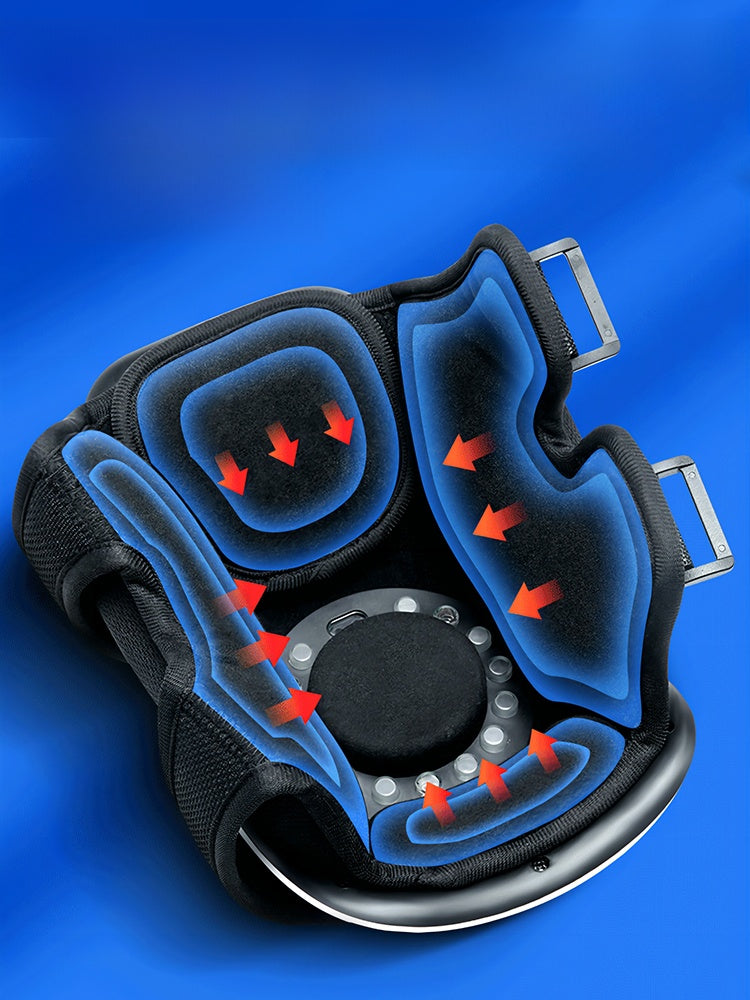 Knee joint physiotherapy massage device