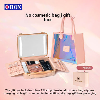 Travel Cosmetic Bag for Makeup Artist, Waterproof PVC Beauty Case