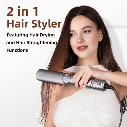 Hair dryer for straightening hair
