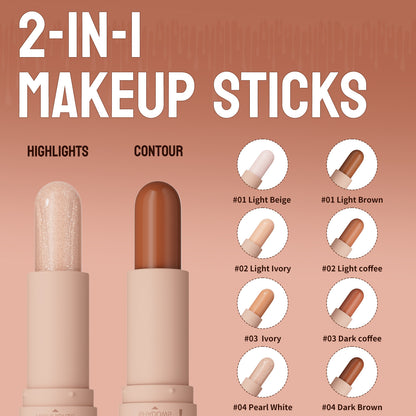 Makeup Three-dimensional Face Double-head Fit Stick