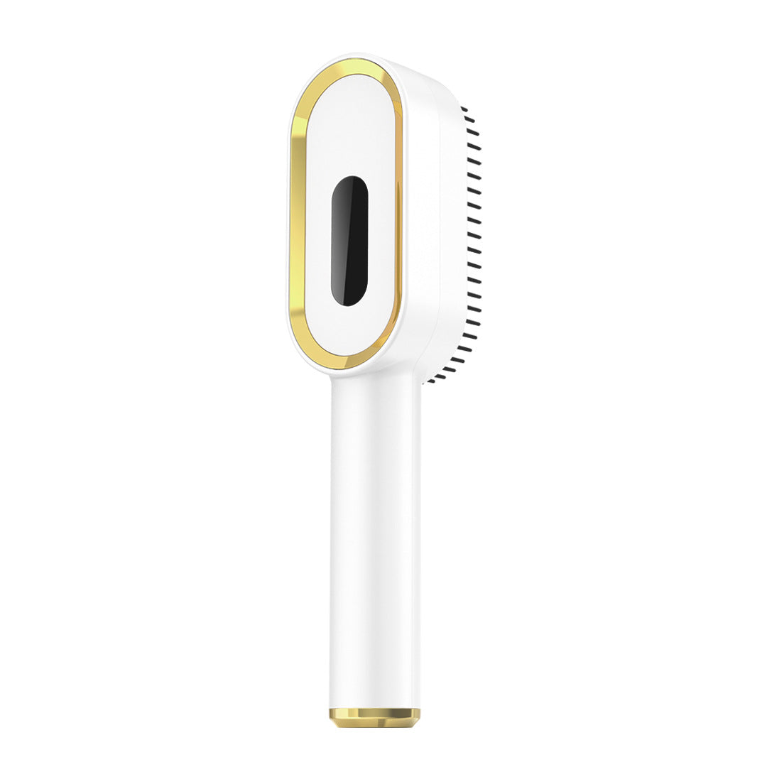 Electric liquid-guiding massage comb