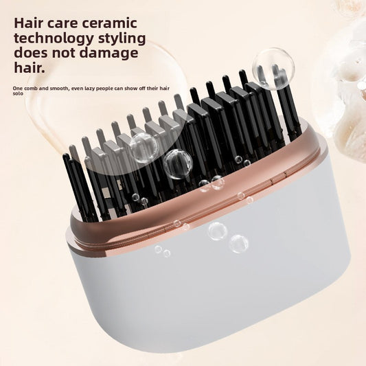 Rechargeable Wireless Hair Straightener Comb
