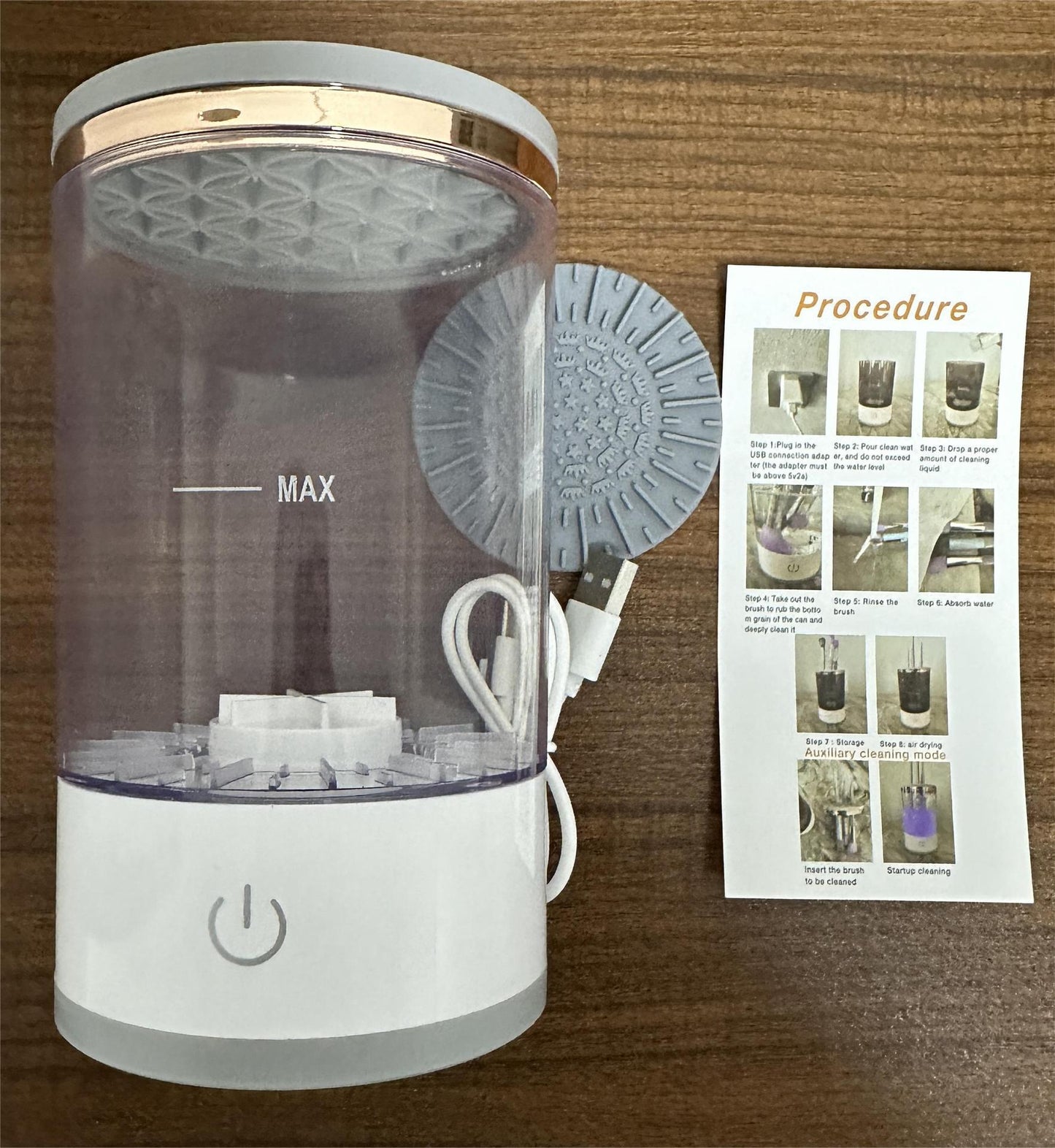 Electric Makeup Brush Cleaner with Quick Drying