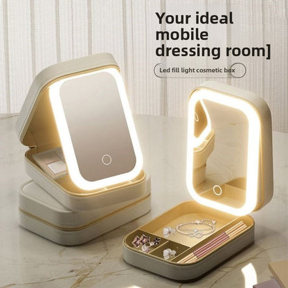 Portable Folding Lighted Makeup Mirror