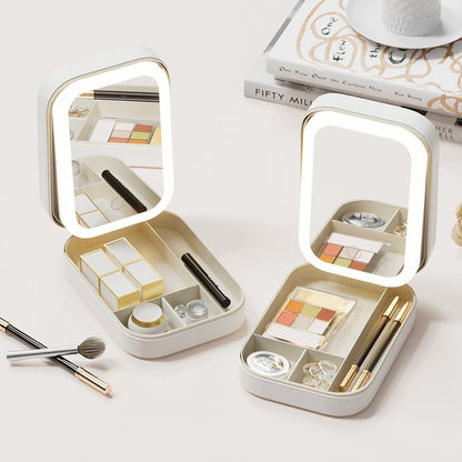 Portable Folding Lighted Makeup Mirror