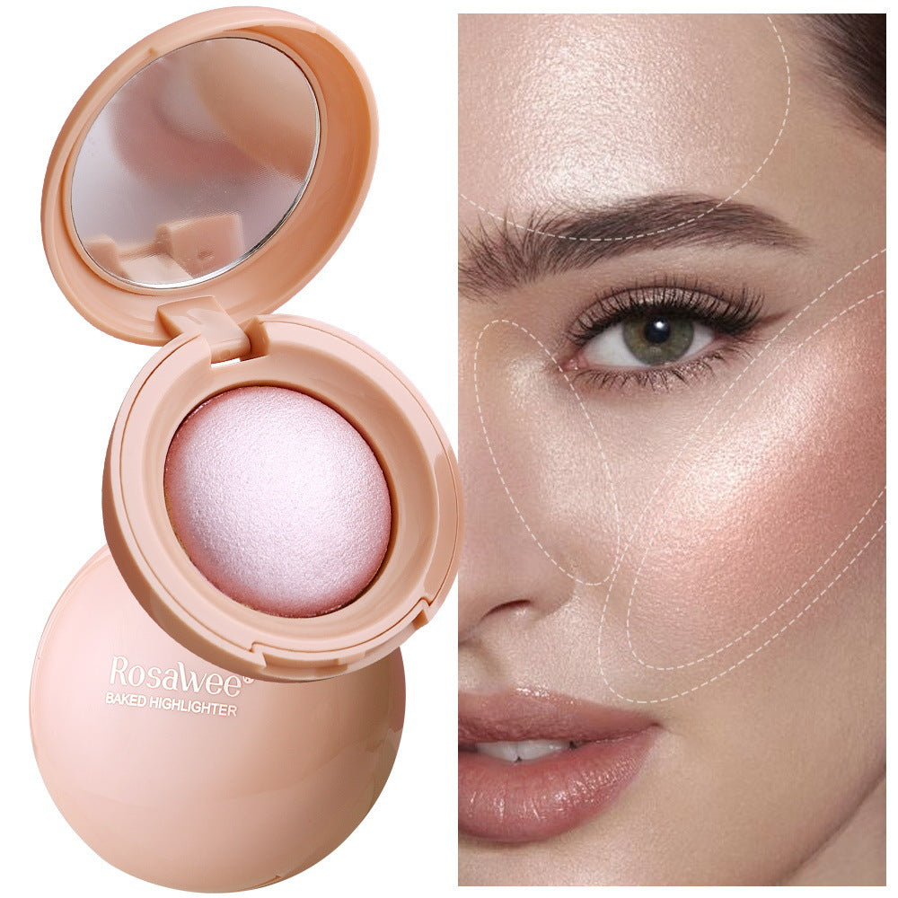 Potato puree highlighter powder for facial makeup