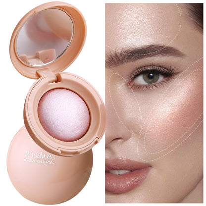 Potato puree highlighter powder for facial makeup