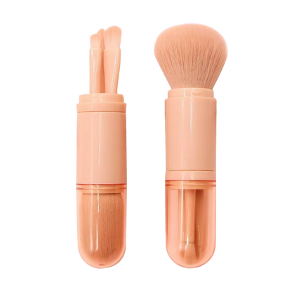 Portable 4-in-1 Telescopic Makeup Brush Set