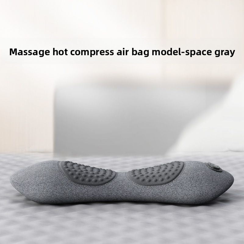 Ergonomic Lumbar Pillow with Heating and Massage