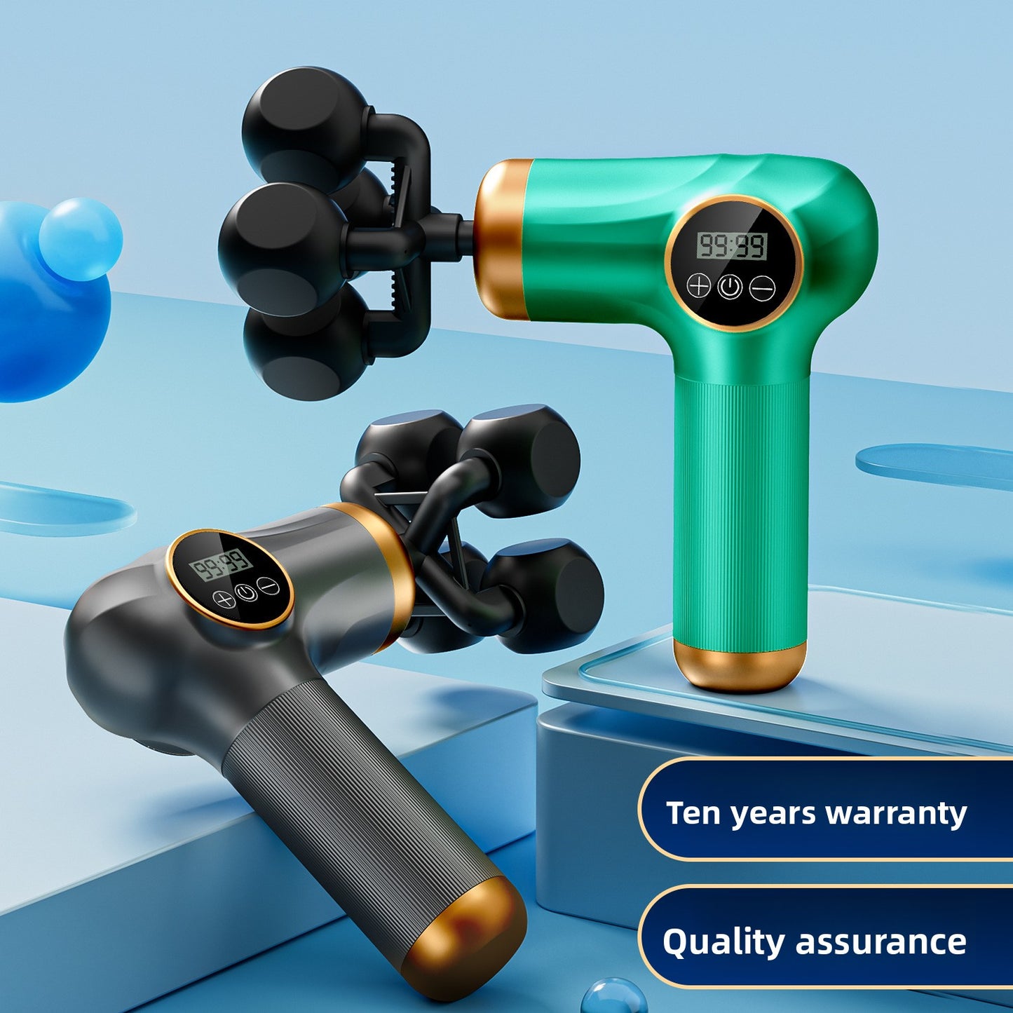 Electric Muscle Massage Gun with Multiple Attachments