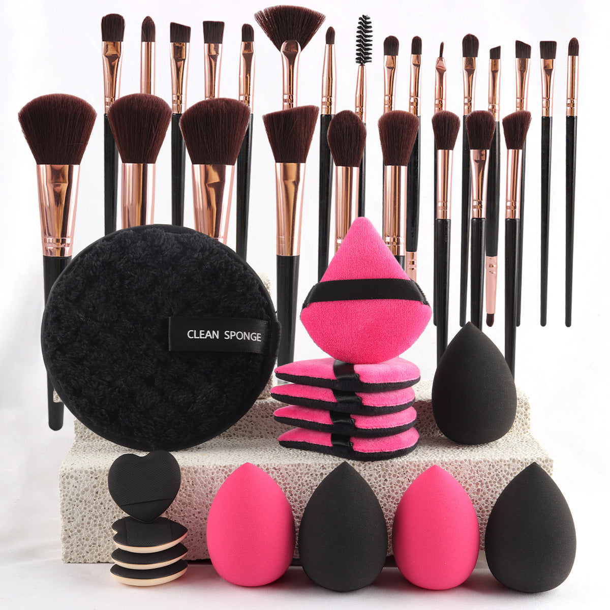 Makeup Brush Set with Toiletry Bag