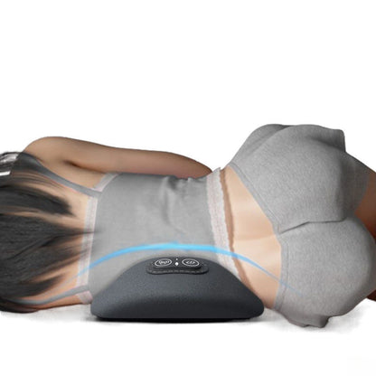 Ergonomic Lumbar Pillow with Heating and Massage