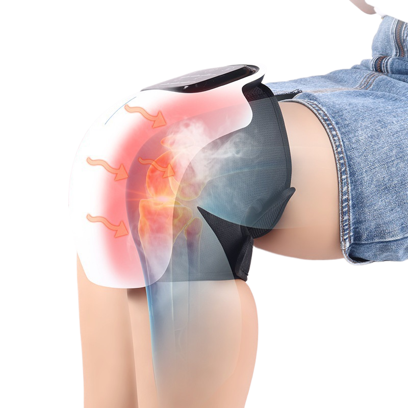 Knee red-hot hot compress and massage device