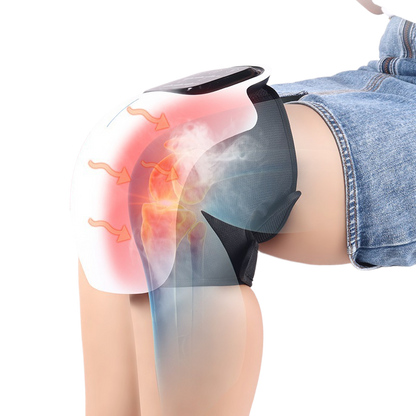 Knee red-hot hot compress and massage device