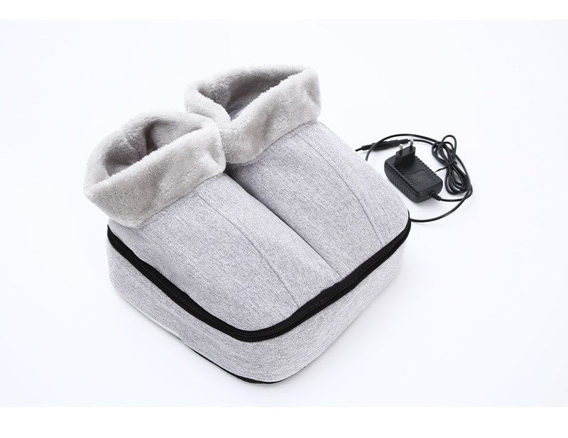Heated massage boot foot warmers with multiple functions