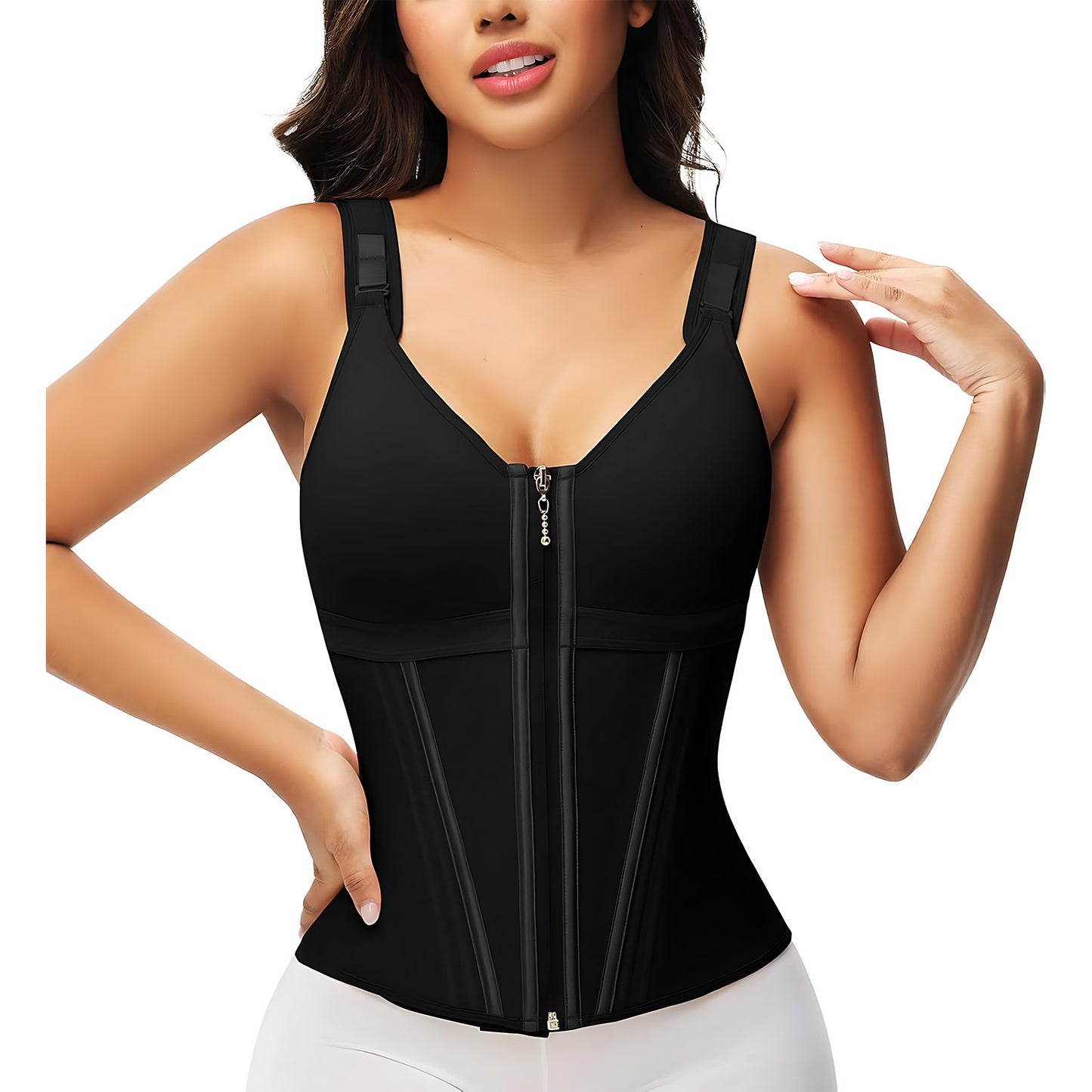 Waist-shaping and abdomen-tightening shapewear