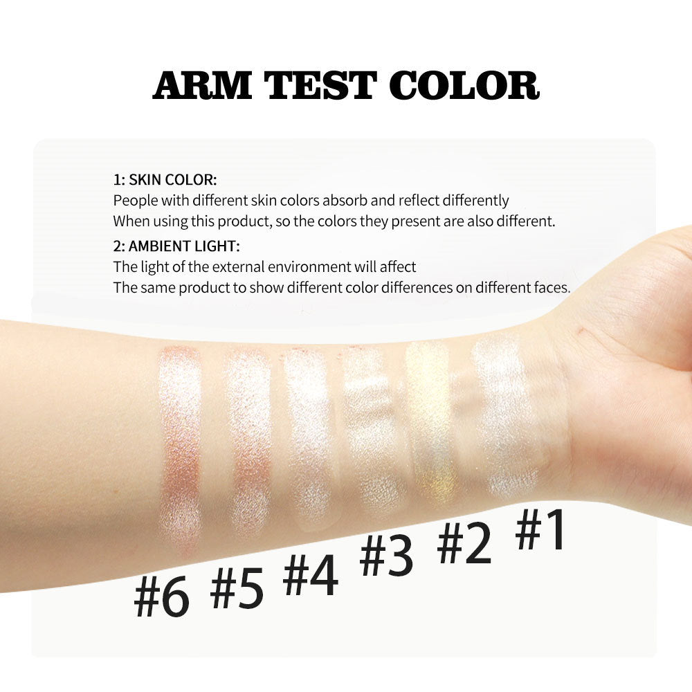 Potato puree highlighter powder for facial makeup