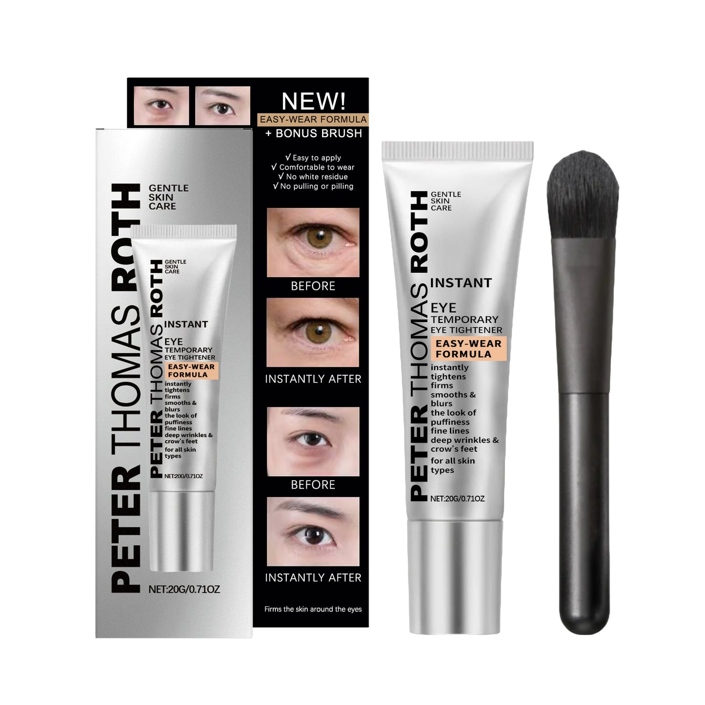 Moisturizing Eye Cream with Brush