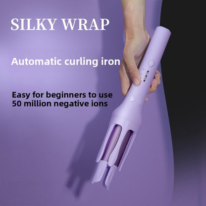Fully automatic lazy person's hair curling iron