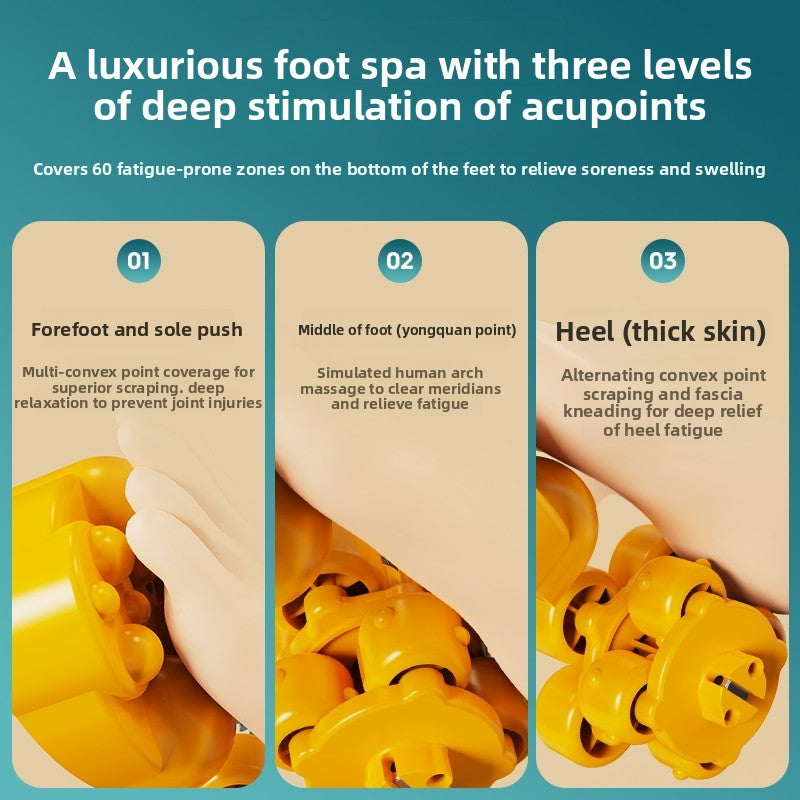 Foot therapy massage device