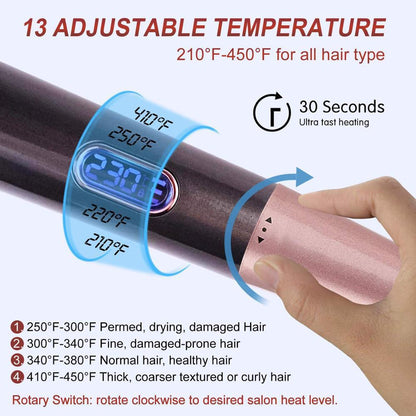 Electric heating spiral hair curling iron