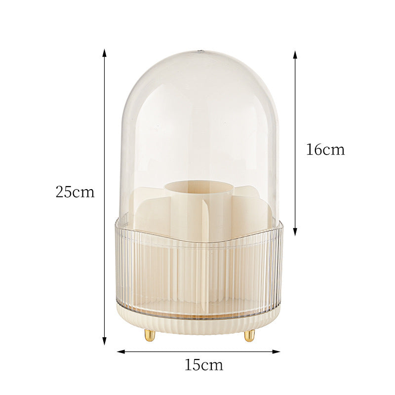 Makeup brush storage case