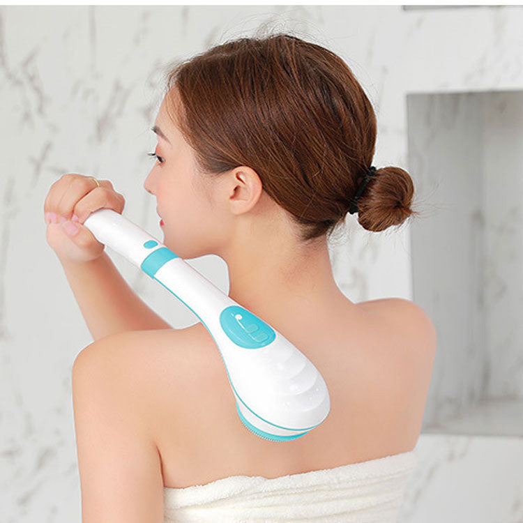 Electric massage long-handled full-body bath brush