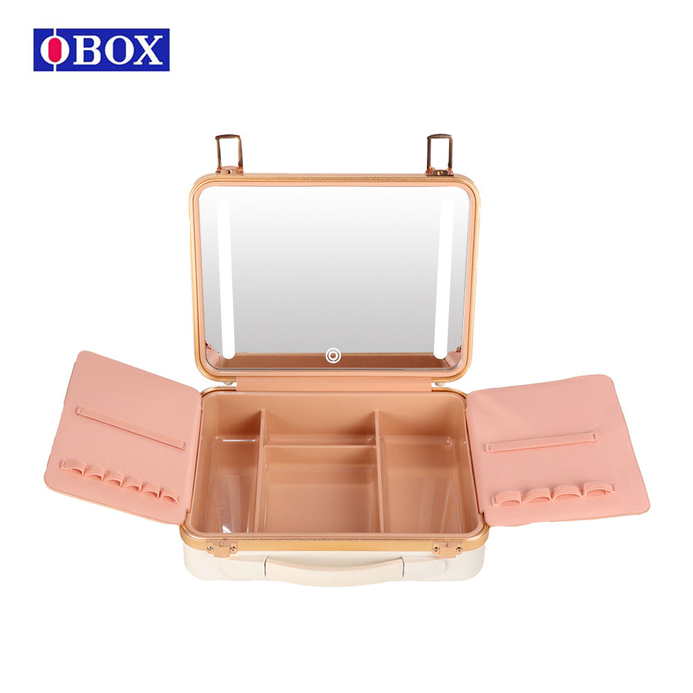 Travel Cosmetic Bag for Makeup Artist, Waterproof PVC Beauty Case