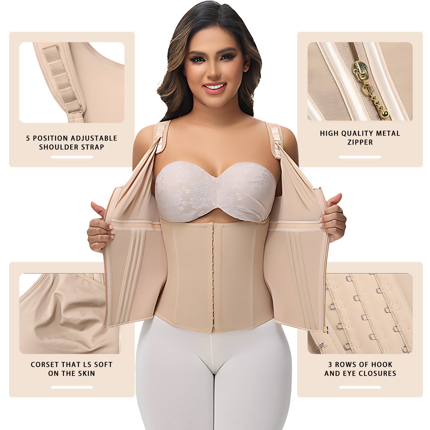 Waist-shaping and abdomen-tightening shapewear
