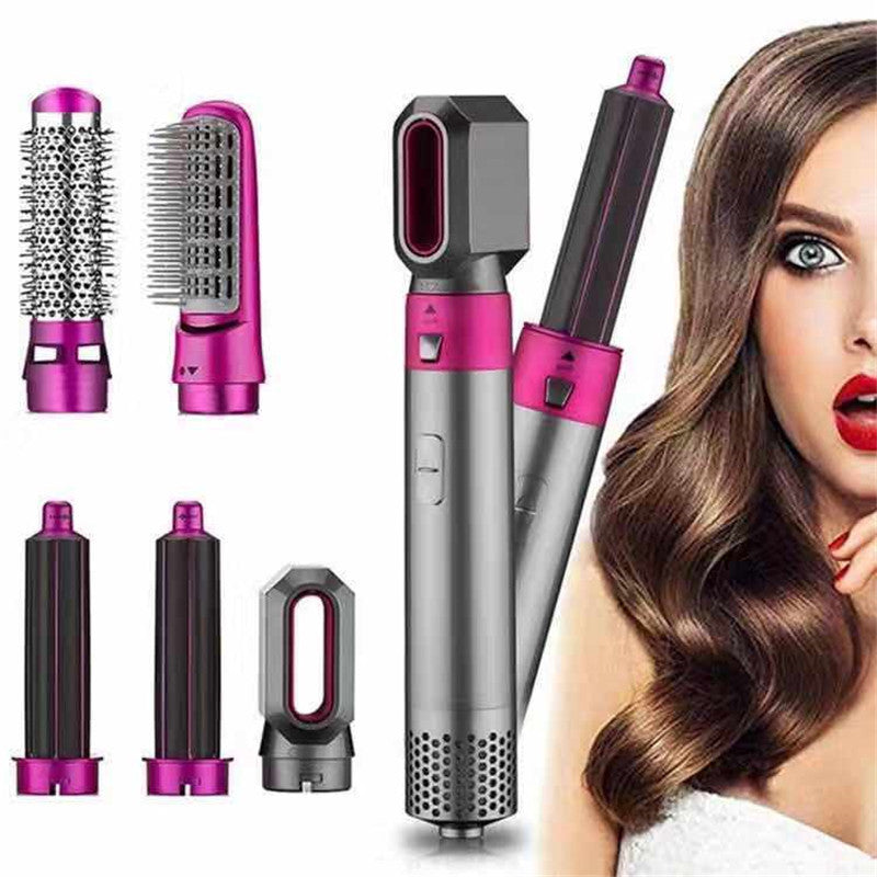 5-in-1 Hair Dryer Curling Iron Straightener with Negative Ion