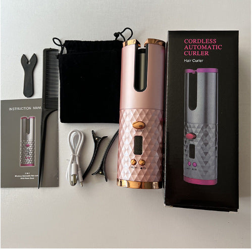Rechargeable Wireless Hair Curling Iron