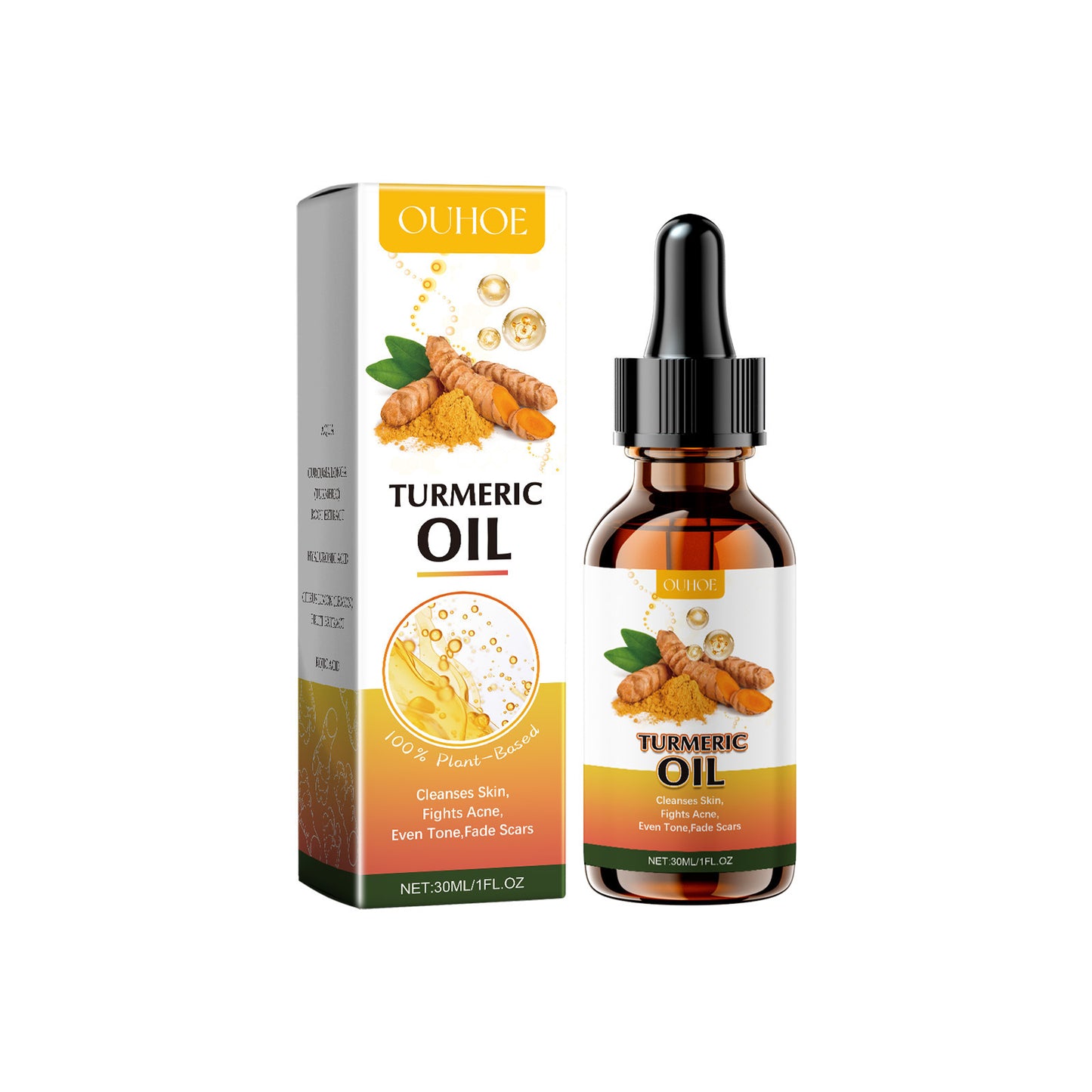 Facial cleansing turmeric oil